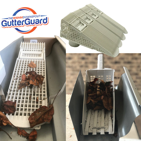 The Wedge Downspout Guard for Oversized Gutters